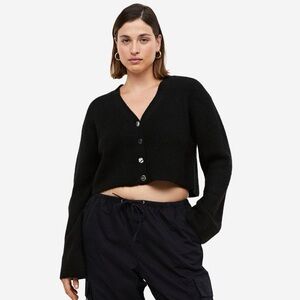 H&M Black Short Cardigan, Worn once